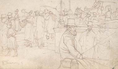 Ruggero Panerai, street scene